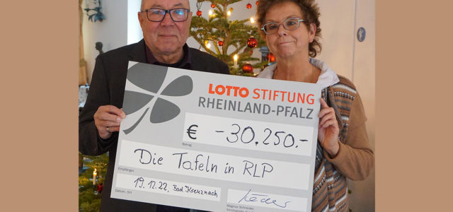 Lotto Rheinland-Pfalz – Stiftung Tafeln Unterstützung Soforthilfe